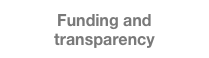 Funding and transparency